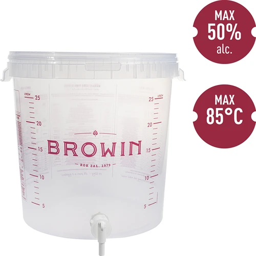 Fermentatiecontainer 30 L met deksel en kraan - 4