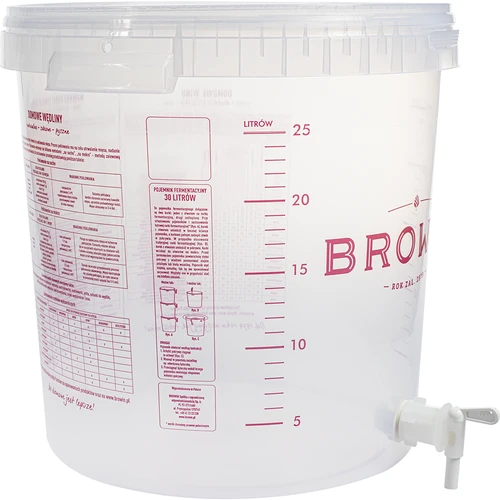 Fermentatiecontainer 30 L met deksel en kraan - 5