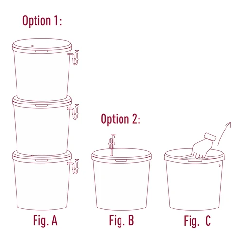 Fermentatiecontainer 30 L met deksel en kraan - 12