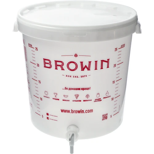 Fermentatiecontainer 30 L met deksel, kraan en buis UA - 2