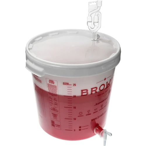 Fermentatiecontainer 30 L met deksel, kraan en buis UA - 12