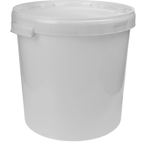 Fermentatiecontainer 30L, in witte kleur met 2 buisjes