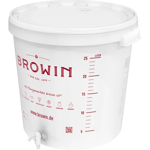 Fermentatiecontainer 30L met deksel en kraan DE - 14