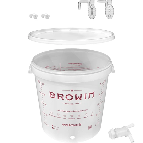 Fermentatiecontainer 30L met deksel en kraan DE