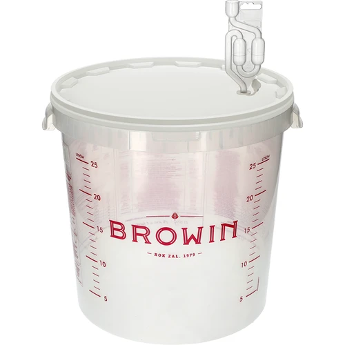 Fermentatiecontainer 30L met opdruk en 3 buizen