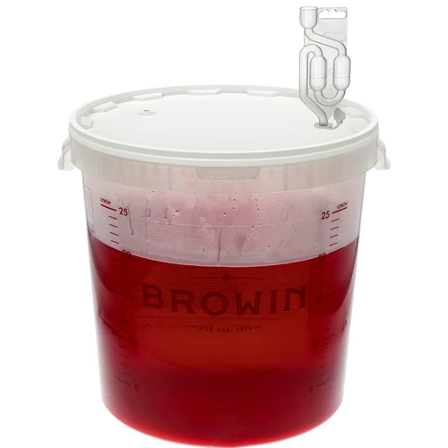 Fermentatiecontainer 30L met opdruk en 3 buizen - 5