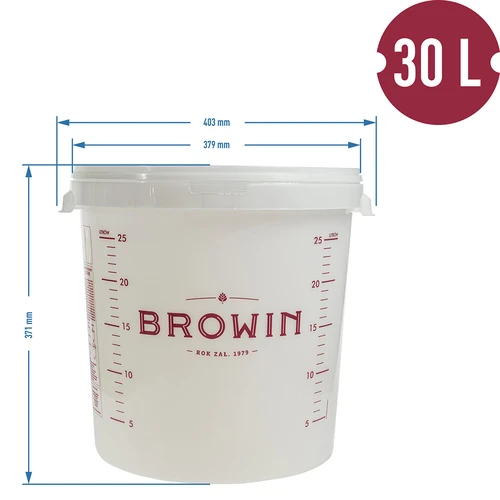 Fermentatiecontainer met deksel 30 L - 13