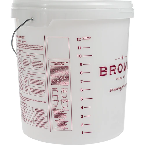 Fermentatiecontainer - opdruk, deksel, 15 L - 4
