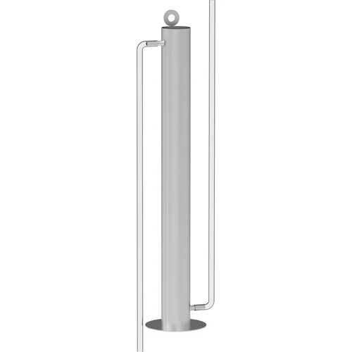 Filterkolom van roestvrij staal, hangend, inclusief accessoires en actieve kool - 2
