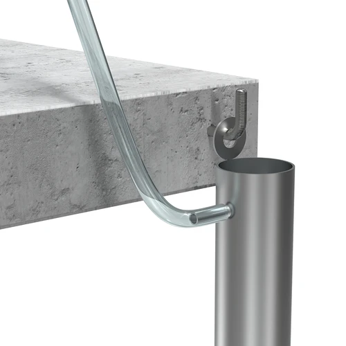 Filterkolom van roestvrij staal, hangend, inclusief accessoires en actieve kool - 10