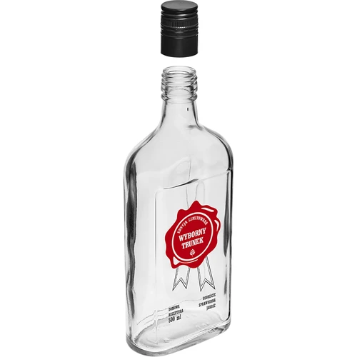 Fles 500 ml met schroefdop, opdruk 'Wyborny Trunek', 1 stuk. - 3