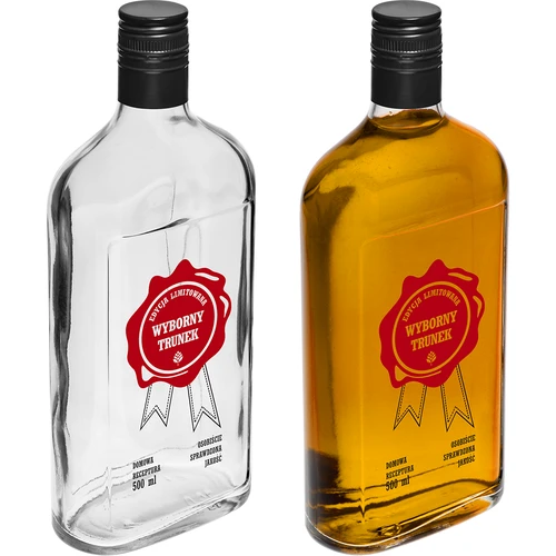 Fles 500 ml met schroefdop, opdruk 'Wyborny Trunek', 1 stuk. - 5