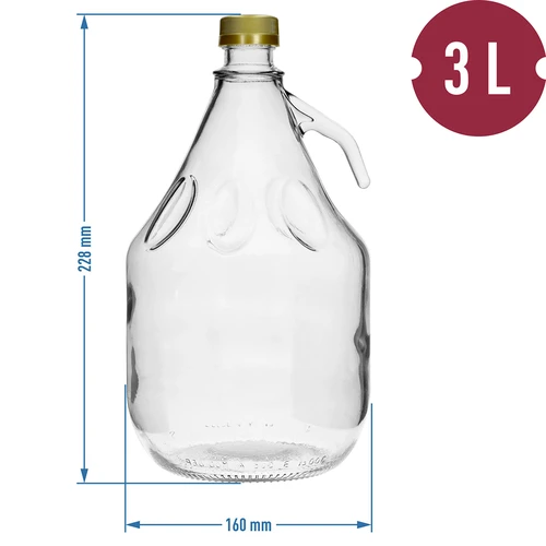Fles 3L Dama met schroefdop - 4