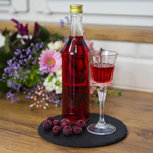 Fles 500 ml voor wodka recht met doppen - 8 stuks - 9