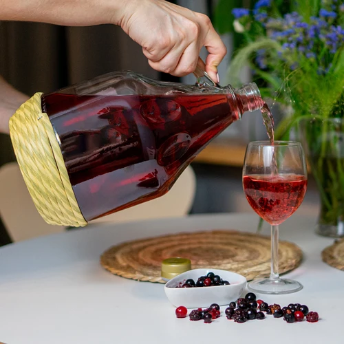 Fles Dama 3 l in omhulsel, met dop - 5