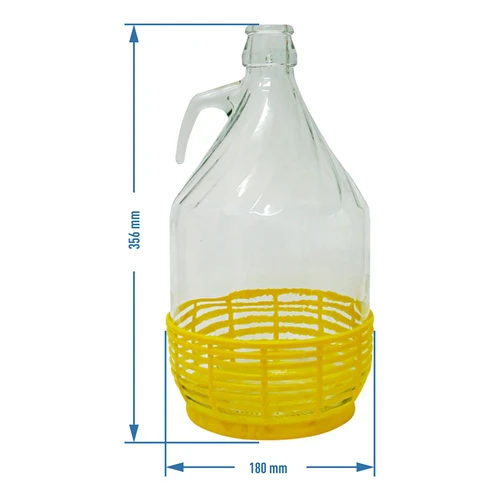 Fles Dama 5 L met glazen handvat - 2