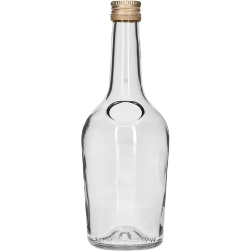 Fles GLORIA 0,5 L, met gouden schroefdop Ø28, 1 stuk