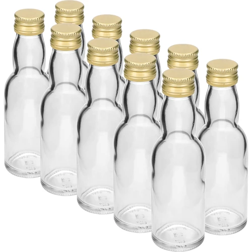 Flesje ‘Maluch’ met goudkleurige schroefdop, 40 ml, 10 stuks