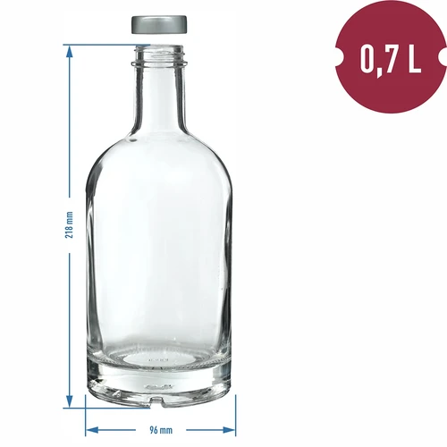Fles Miss Barku 700 ml met schroefdop, 1 stuk - 5