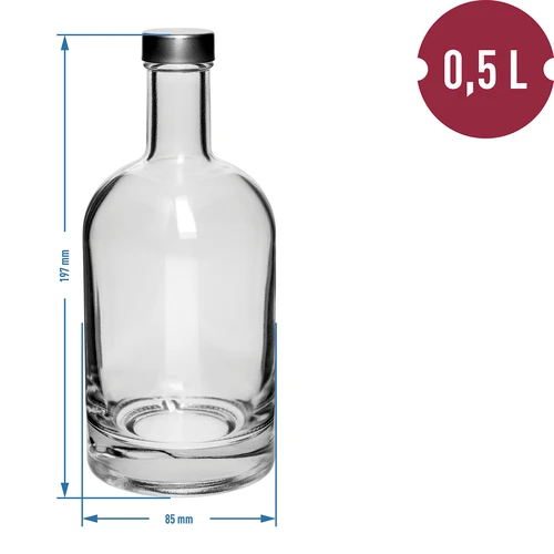 Fles Miss Barku 500 ml met schroefdop, 1 stuk - 2