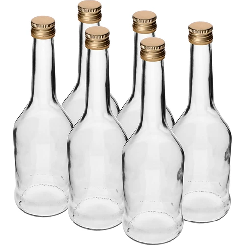 Fles Napoleon 500 ml met dop fi28, 6 stuks