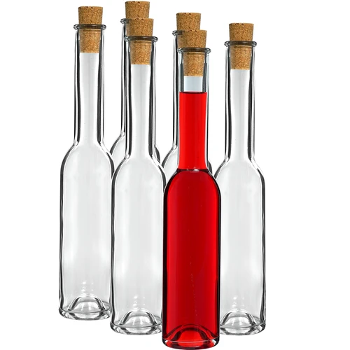 Fles voor likeur 200 ml 6 stuks + 6 kurken 23/18 - 2