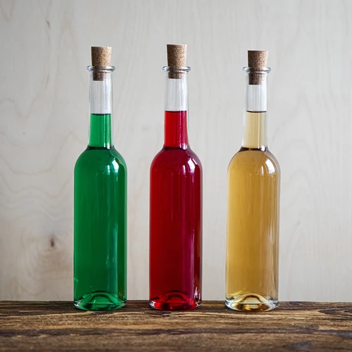 Fles voor likeur 350 ml 6 stuks + 6 kurken - 7