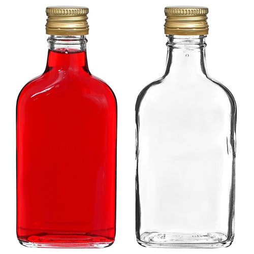 Fles voor likeuren heupfles met dop 200 ml 10 stuks - 5