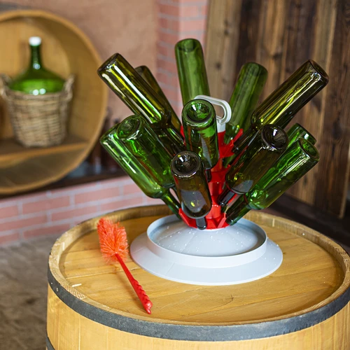 Fles voor wijn 0,75 L groen - verpakking van 8 stuks - 9