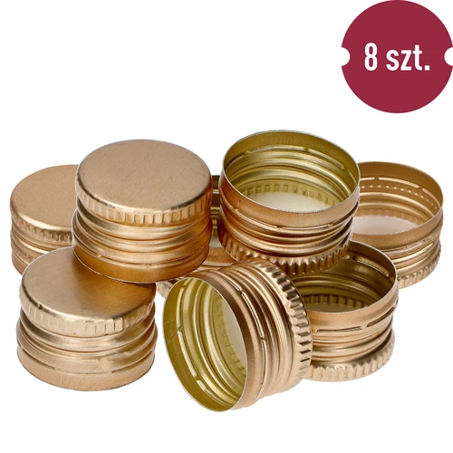 Flessendop fi 28/18 - goud - 8 stuks - 2