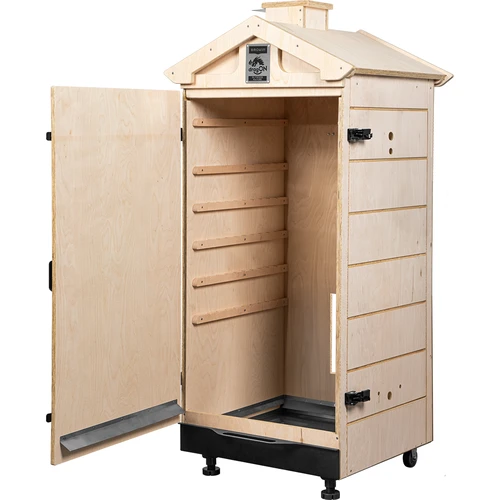 Rookkamer van gecertificeerd multiplex, frameloos, 200 L, op wielen - 2