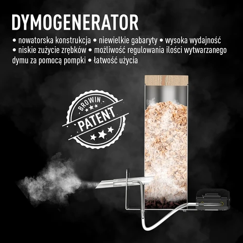 Frameloze rookkast dragON PLYWOOD NATURE met digitale controller, 200 L - 10
