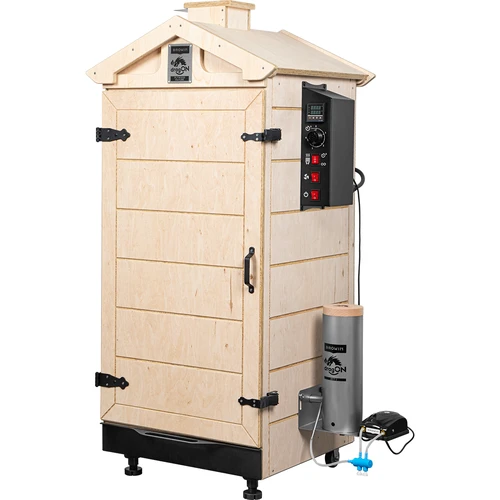 Frameloze rookkast dragON PLYWOOD NATURE met digitale controller, 200 L - 2
