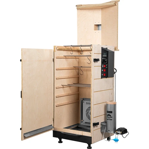 Frameloze rookkast dragON PLYWOOD NATURE met digitale controller, 200 L - 3