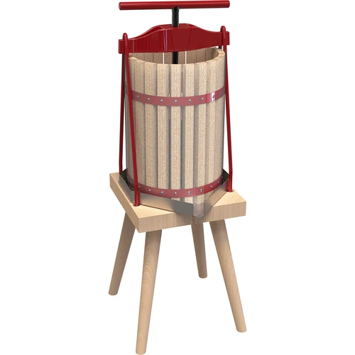 Framepers voor fruit - met houten mand, voor 10L