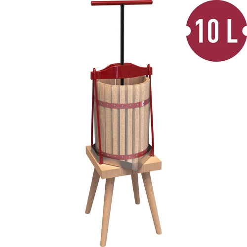 Framepers voor fruit - met houten mand, voor 10L - 2