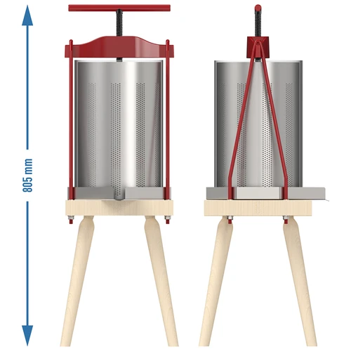 Framepers voor fruit – met metalen mand, voor 10L - 6