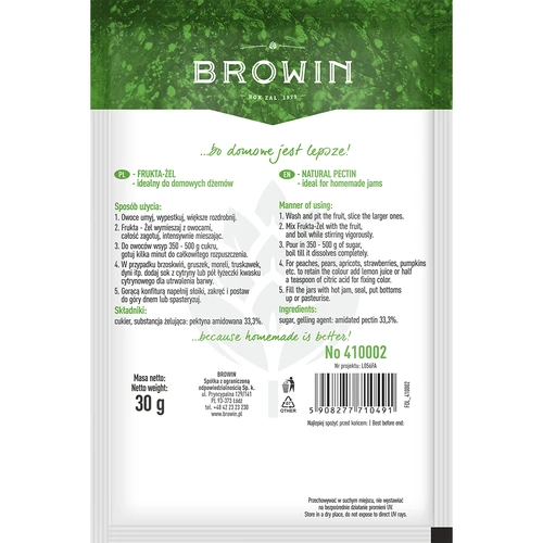 Frukta-Gel - pectine voor jam en confituur, 30 g - 2