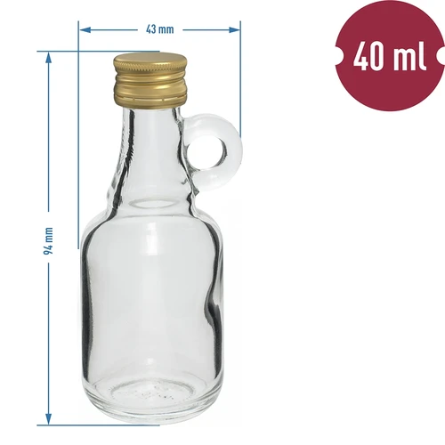 Gallonfles 40ml met dop - 10 stuks - 4