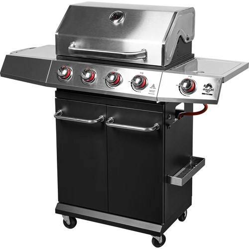 Gasbarbecue dragON BBQ101, 11,7 kW, zwart-zilver