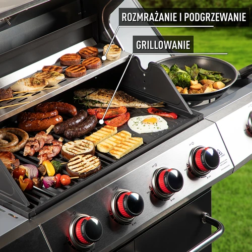 Gasbarbecue dragON BBQ101, 11,7 kW, zwart-zilver - 6