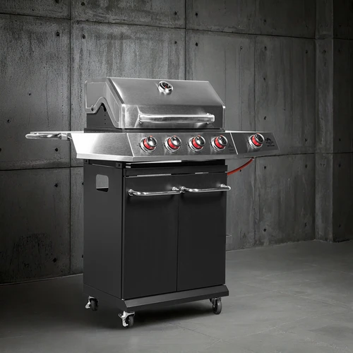 Gasbarbecue dragON BBQ101, 11,7 kW, zwart-zilver - 4