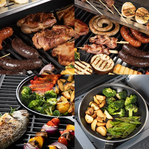 Gasbarbecue dragON BBQ201, 18,8 kW, zilver - 11