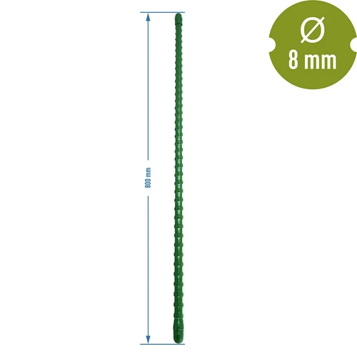 Gecoate stalen stok PE 0,8m x 8mm - 2