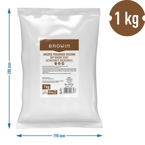 Gedroogde bakkersgist, 1 kg - 4
