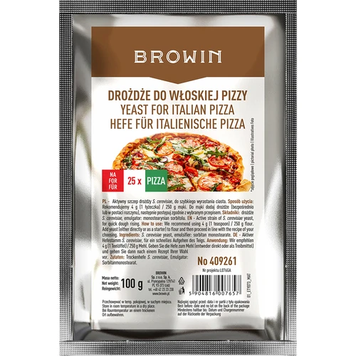 Gedroogde gist voor Italiaanse pizza - 100 g