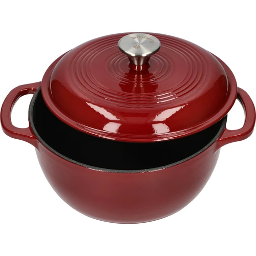 Geëmailleerde gietijzeren pot - bordeaux, 4 L - 2