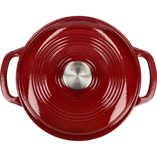 Geëmailleerde gietijzeren pot - bordeaux, 4 L - 3