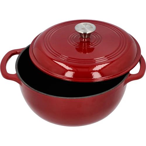 Geëmailleerde gietijzeren pot - bordeaux, 5,8L - 2