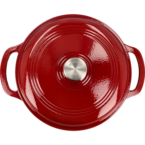 Geëmailleerde gietijzeren pot - bordeaux, 5,8L - 3